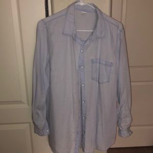 Light Blue button up top